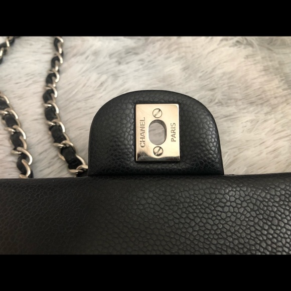❤️SOLD❤️ Chanel Rectangular Mini Flap Black caviar with SHW - Picture 7 of 16